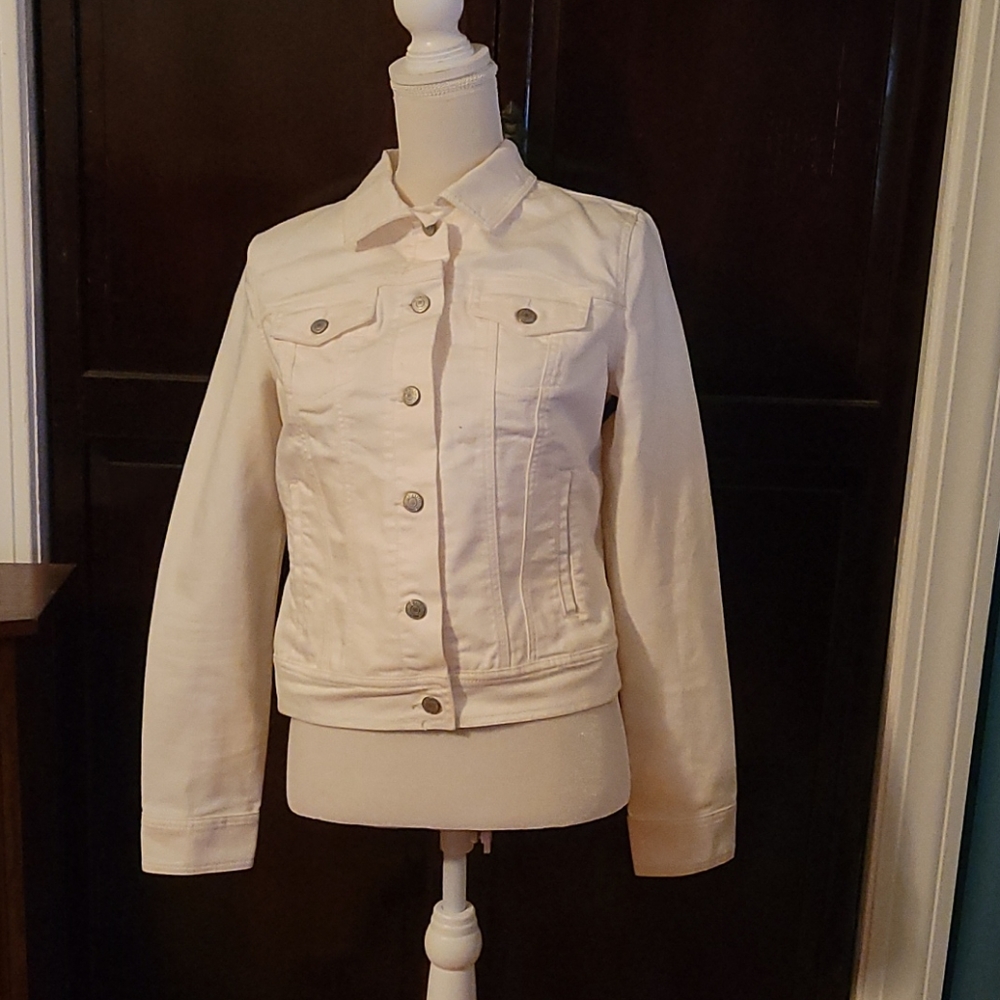 Old Navy Cream Denim Jacket